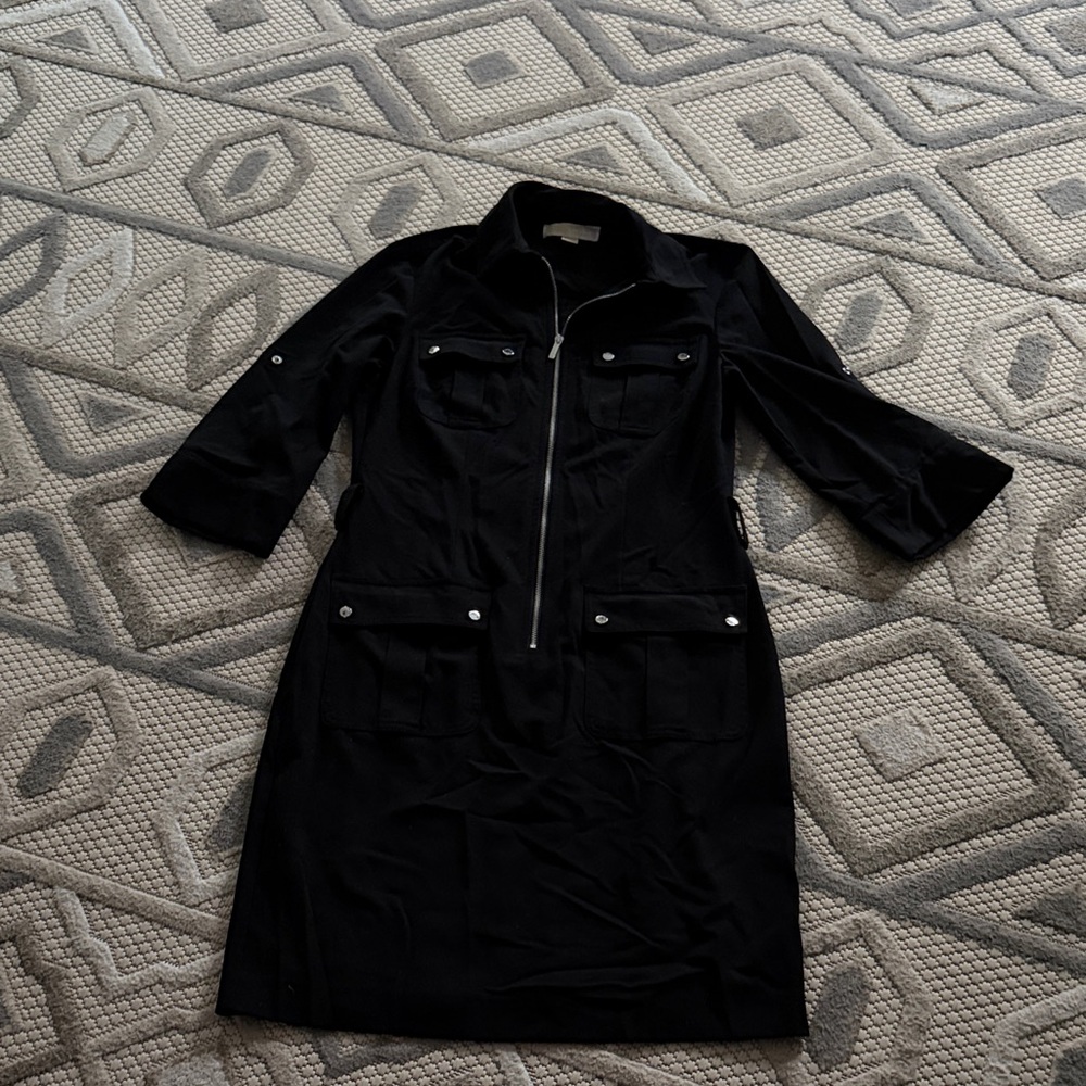 Michael Kors Black Dress with Silver Details